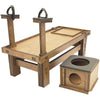 THORN GARDEN™ Custom style handmade solid wood queen commode bed