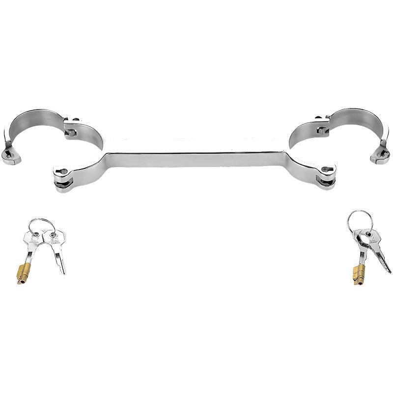THORN GARDEN™ 0.45kg 28.34cm long Stainless steel latch lock fixed handcuffs free shipping