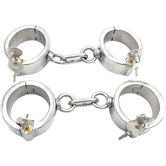 THORN GARDEN™ 0.8kg 3cm high Stainless steel lock handcuffs free shipping