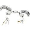 THORN GARDEN™ about 3kg 4cm high Stainless steel key opening handcuffs free shipping