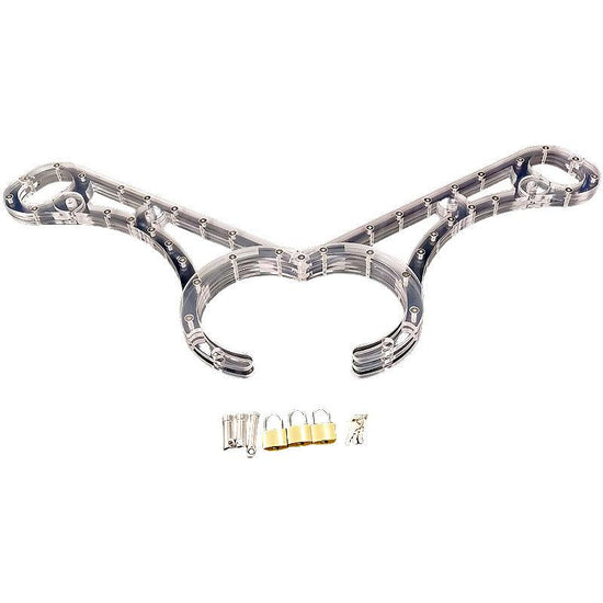 THORN GARDEN™ transparent straight bar wrists and neck restraint free shipping