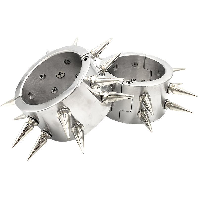 THORN GARDEN™ about 1.2kg 4cm high Stainless steel barbed handcuffs with free shipping