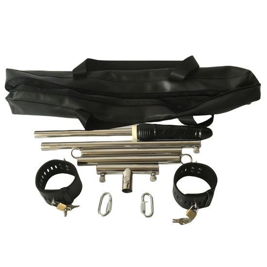 THORN GARDEN™ Professional Leather and Stainless Steel Punishment Bench with Adjustable Dildo Mount for BDSM