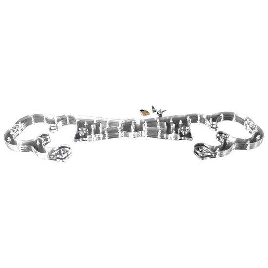 THORN GARDEN™ transparent straight bar wrists and ankles restraint free shipping