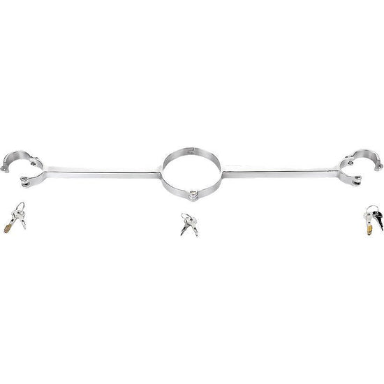 THORN GARDEN™ 1kg Hand and neck metal bondage cuffs free shipping