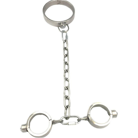 THORN GARDEN™ 3200g 2.5cm heigh Stainless Steel Hand, Foot and Neck Restraint Set