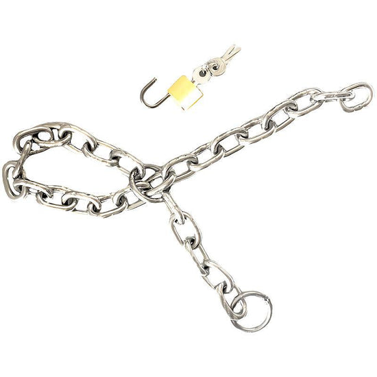 THORN GARDEN™ BDSM Stainless Steel Chain Lock Handcuffs free shipping