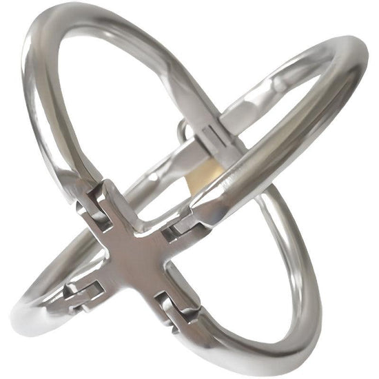 THORN GARDEN™ Stainless steel X-shaped handcuffs with free shipping
