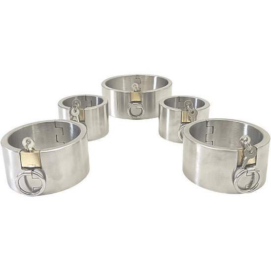 THORN GARDEN™ about 4600g 5cm heigh Stainless Steel Hand, Foot and Neck Restraint Set