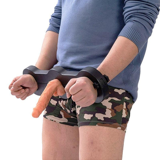 THORN GARDEN™ Scrotal clamp handcuffs integrated torture device free shipping