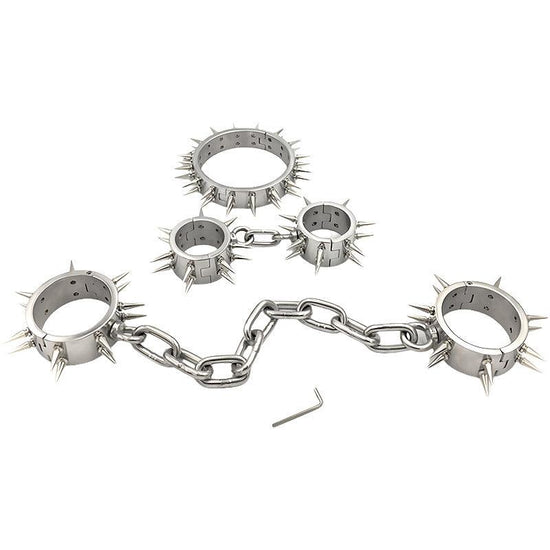 THORN GARDEN™ about 3700g 3cm heigh Hand, foot and neck restraint set free shipping