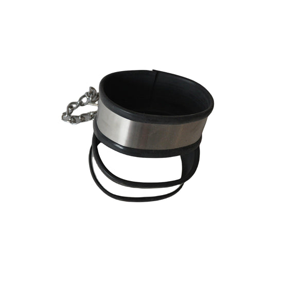 THORN GARDEN™ High-Quality Stainless Steel Ankle Cuffs with Chain Attachment for BDSM Play