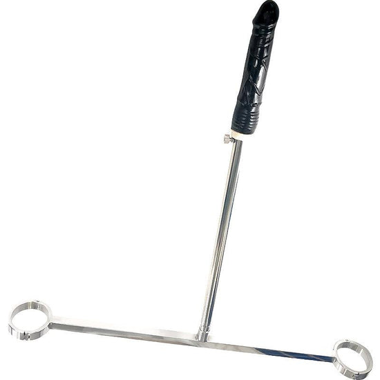 THORN GARDEN™ Stainless Steel Spreader Bar with Adjustable Dildo Mount free shipping