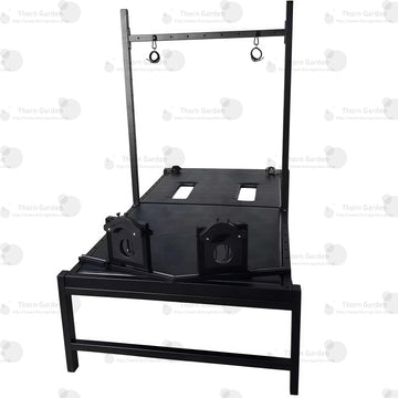 Tickling Bondage Bed with Overhead Bondage Frame - Custom
