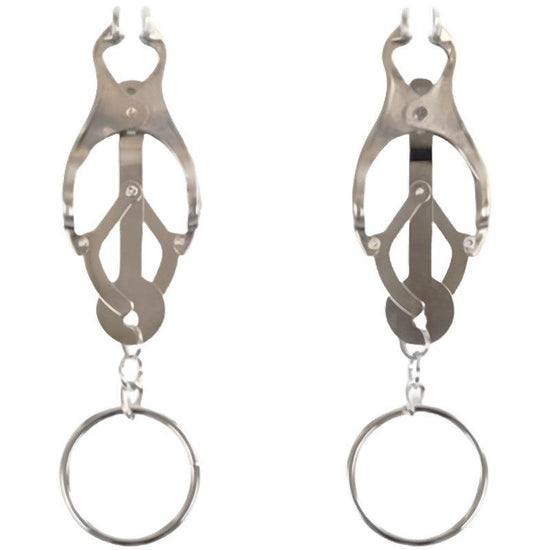 THORN GARDEN™ BDSM Adjustable Nipple Clamps with Keyring Clasp free shipping