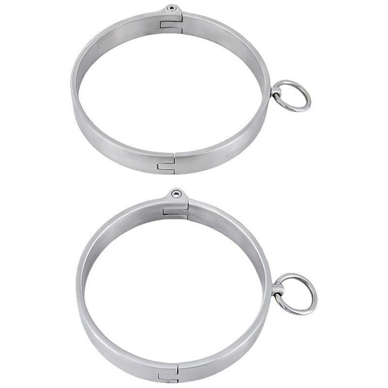 THORN GARDEN™ about 0.4kg 2cm high stainless steel bondage collar and free shipping