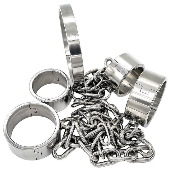 THORN GARDEN™ 4500g bdsm Stainless Steel Shackles Restraint Set and free shipping