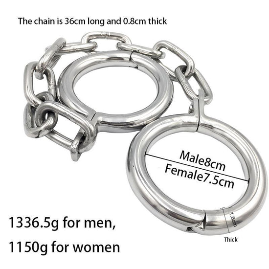 THORN GARDEN™ new style about 1.5kg thick 1.6cm Stainless steel ankle cuffs free shipping