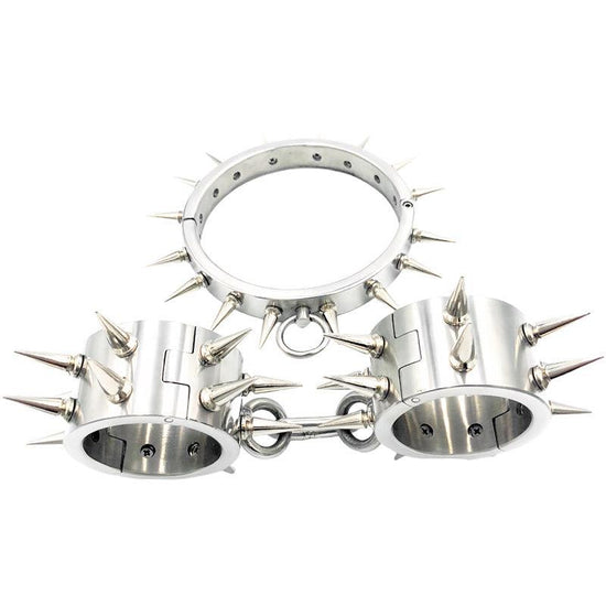 THORN GARDEN™ about 3600g 2cm height Spiked hand and foot neck restraint suit