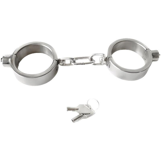 THORN GARDEN™ about 0.6kg 2.5cm heigh Stainless steel push lock handcuffs with free shipping