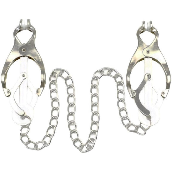 THORN GARDEN™ Butterfly Nipple Clamps with Locking Chain free shipping