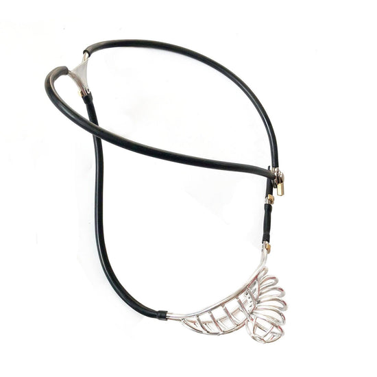 THORN GARDEN™ High-Quality Stainless Steel Pierced Penis Lock for BDSM Play