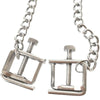 THORN GARDEN™ BDSM Stainless Steel Nipple Clamps with Chain Connecting