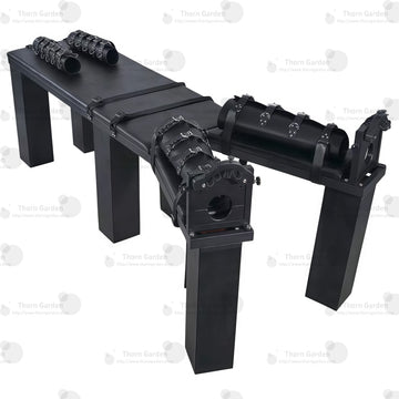 Tickling Bondage Bed with Full-Body Leather Restraints - Custom