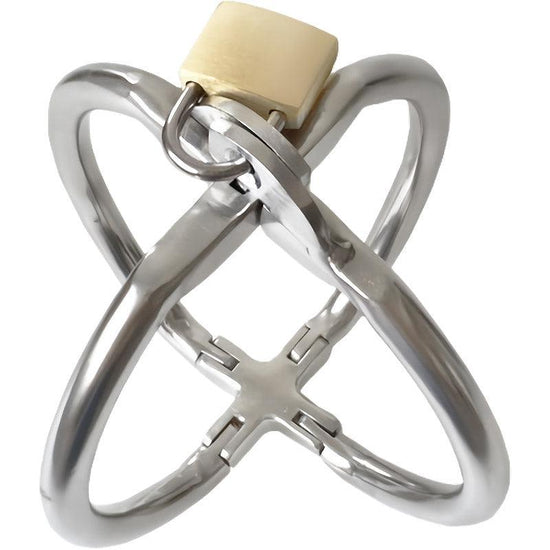 THORN GARDEN™ Stainless steel X-shaped handcuffs with free shipping