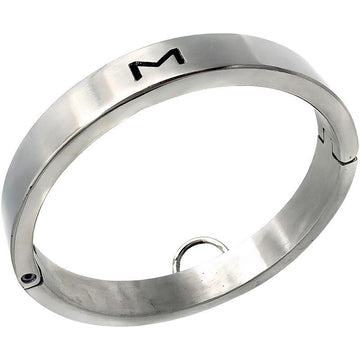 THORN GARDEN™ 0.8kg 2 cm high bdsm stainless steel collar with M letter free shipping