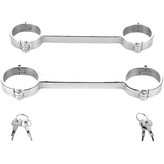 THORN GARDEN™ 0.45kg 28.34cm long Stainless steel latch lock fixed handcuffs free shipping