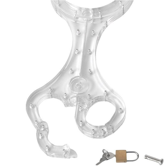 THORN GARDEN™ transparent wrist and neck restraint pillory free shipping
