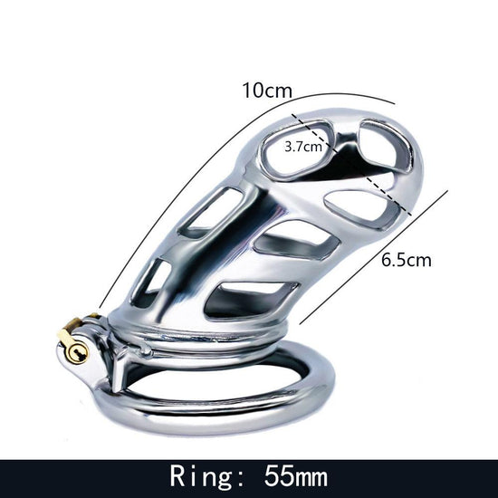 THORN GARDEN™ Cobra Arc Cage: Innovative Stainless Steel Chastity Solution for Pleasure!