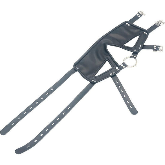 THORN GARDEN™ Leather Eye Mask Stainless Steel Split Ring Free Shipping