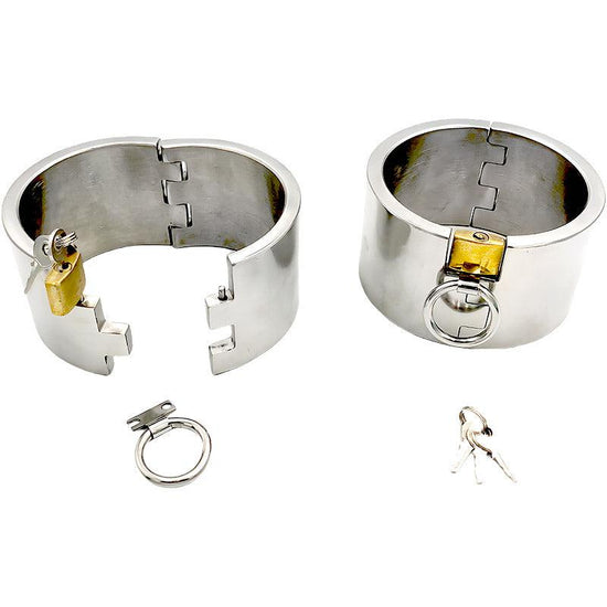 THORN GARDEN™ 1.1kg 5cm heigh Stainless steel padlock handcuffs free shipping