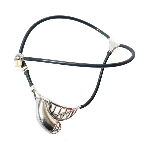 THORN GARDEN™ High-Quality Stainless Steel Pierced Penis Lock for BDSM Play