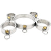 THORN GARDEN™ about 3600g 3cm heigh Stainless Steel Hand, Foot and Neck Restraint Set