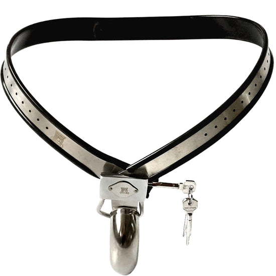 THORN GARDEN™ High-Quality Stainless Steel Y-Type Male Chastity Device with Lock