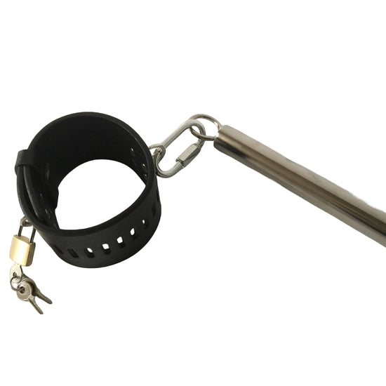 THORN GARDEN™ Professional Leather and Stainless Steel Punishment Bench with Adjustable Dildo Mount for BDSM