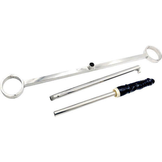 THORN GARDEN™ Stainless Steel Spreader Bar with Adjustable Dildo Mount free shipping