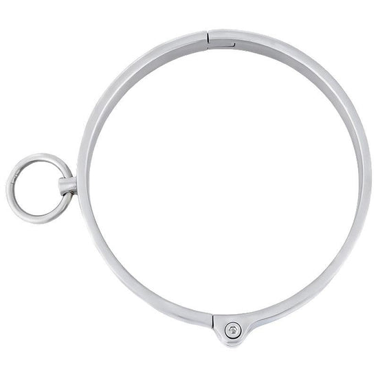 THORN GARDEN™ about 0.4kg 2cm high stainless steel bondage collar and free shipping
