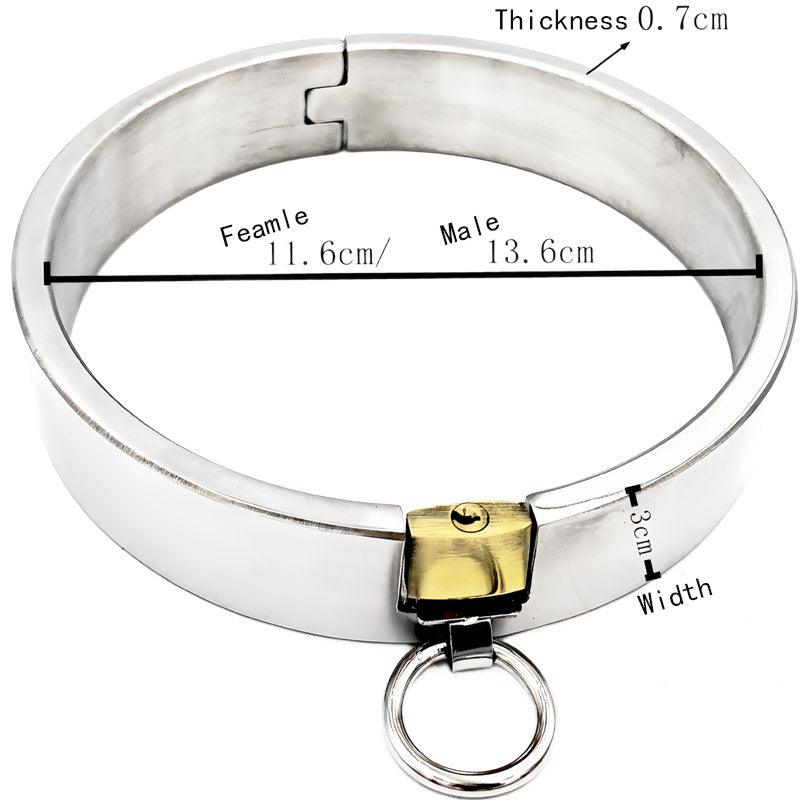 THORN GARDEN™ 1.1kg 3cm high stainless steel bdsm collar and free shipping