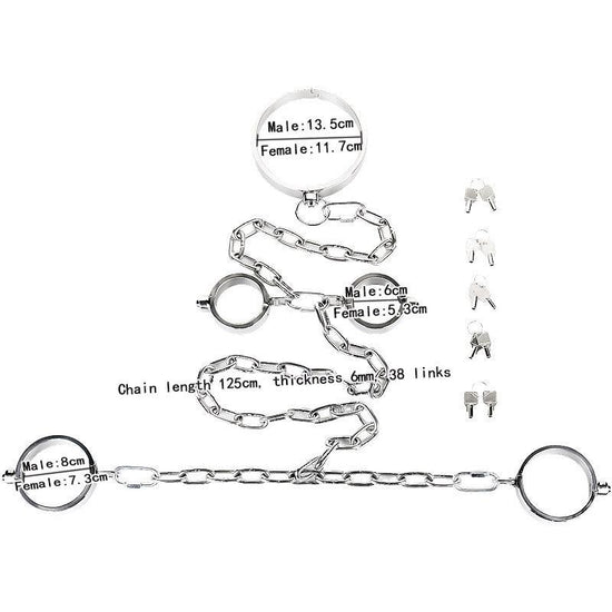 THORN GARDEN™ about 3100g 2.2cm heigh Hand, foot and neck shackles set free shipping
