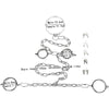 THORN GARDEN™ about 3100g 2.2cm heigh Hand, foot and neck shackles set free shipping