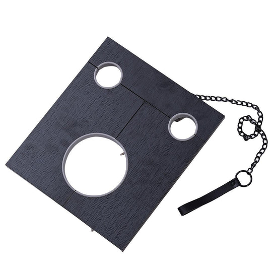 THORN GARDEN™ Discover the Mysteries of BDSM with Ancient Black Wooden Shackles