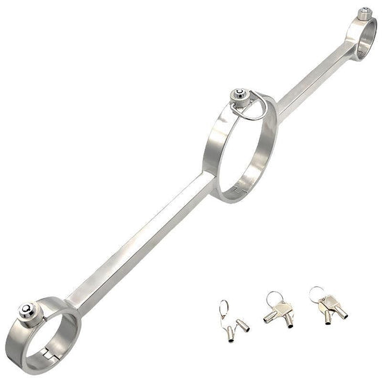 THORN GARDEN™ 1.4kg Hand and neck metal bondage cuffs free shipping