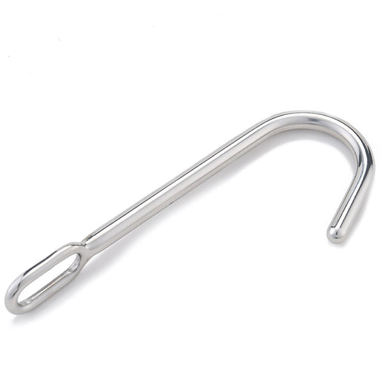 THORN GARDEN™ Premier Solid Stainless Steel Anal Hook with Interchangeable Balls - 304 Non-Rust, Total Length 22.5cm, Multiple Sizes Available