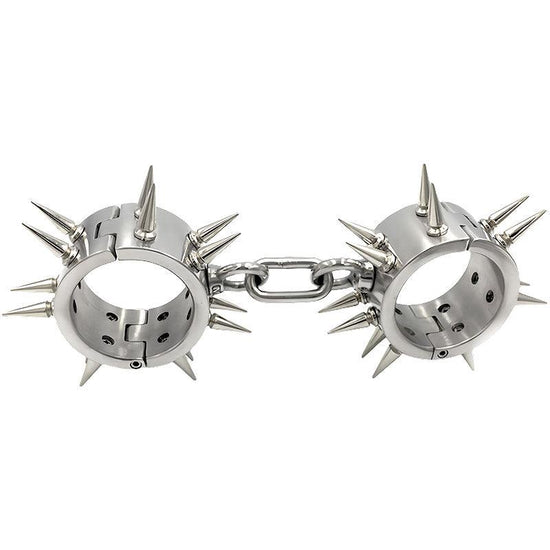 THORN GARDEN™ about 1.2kg 4cm high Stainless steel barbed handcuffs with free shipping