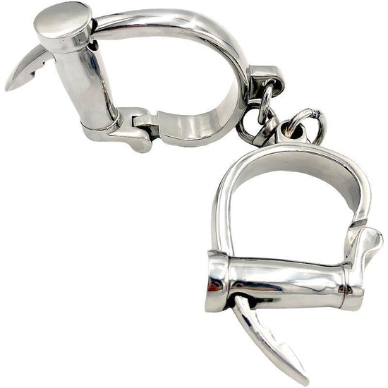THORN GARDEN™ 0.6kg Stainless steel horseshoe shaped handcuffs with free shipping
