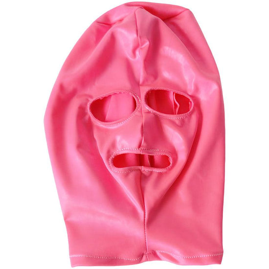 THORN GARDEN™ Elastic pink bondage hood free shipping